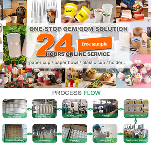 Hộp đựng thức ăn dùng một lần in ấn tùy chỉnh 30 oz 32 oz, đĩa và bát giấy lớn in ấn tùy chỉnh - Product Image 5