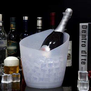 Tùy chỉnh nhựa trong suốt Băng xô rượu sâm banh Led <span class=keywords><strong>Ice</strong></span> Bucket Cooler bia chai chủ giữ giữ uống lạnh - Product Image 1