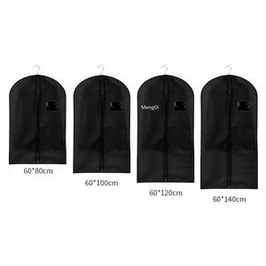 Housse de costume non tissée avec fenêtre transparente en PVC et fermeture éclair, idéale pour l'affichage en magasin, housse de vêtement en gros - Product Image 4