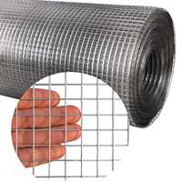 Malla de Alambre Soldada de Acero Inoxidable al por Mayor, Malla Galvanizada para Cercas con Orificios de 1,5 cm y 2 cm para Jardín, Granja y Construcción