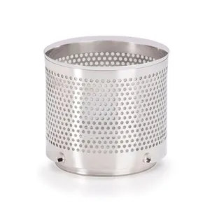 Customer Design OEM Stainless Steel Cylindrical Filter Tube Structure Basket Element Pipe With Types Of Handle Bar