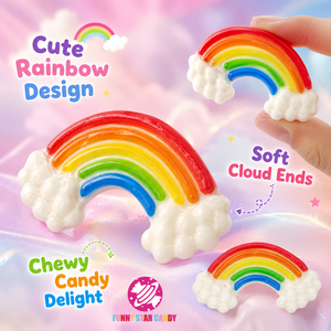 Gomitas Halal Personalizadas al por Mayor, Mini Gomitas 3D con Forma <span class=keywords><strong>de</strong></span> Nube Arcoíris, Dulces y Coloridas con Sabor a Frutas - Product Image 2