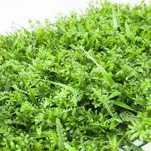 ZC Artificial Green Grass Wall Hanging Decorative Green Leaves Artificial Plants Outside