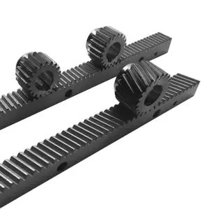 High Hardness Black Nylon Rack And Pinion Gear Custom Cnc Durable Plastic Rack Gears