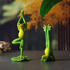 Figurine de grenouille de yoga Mystic Arts en résine, décoration de bureau, cadeau - Product Image 2