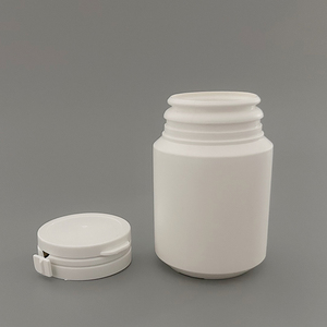 Высокая распродажа, 100 мл, белая фармацевтическая твердая Медицинская бутылка с колпачком - Product Image 5