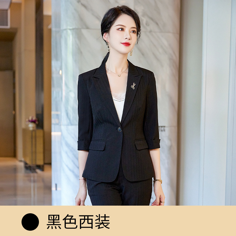 black suit
