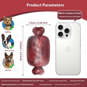 Mới điện tự động lăn con chó nhai Đồ chơi xương Loại tự giải trí nhàm chán giảm cắn kháng làm bền nylon - Product Image 2