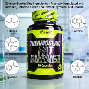 Капсулы для повышения метаболизма и сжигания жира 2-в-1 (OEM/ODM): предтренировочный комплекс и термогенный жиросжигатель для мужчин и женщин, подавитель аппетита и средство для снижения веса - Product Image 4