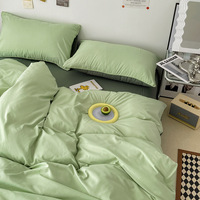 Parure de lit 7 pièces en polyester 100 % pour la maison : housse de couette, couvre-lit, drap et oreillers