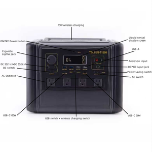 Outdoor <b>Solar</b> <b>Generator</b> Portable Power Station With MPPT Controller Pure Sine Wave Flashlight External Battery T1200 <b>Solar</b> Elect - Product Image 1
