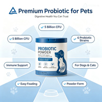 Poudre Probiotique Premium pour Animaux de Compagnie Bacillus Subtilis Absorption Rapide Sûr Soutien Digestif Immunitaire Santé de la Peau et du Pelage Riches en Protéines pour Chiens