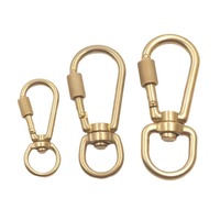Fournisseur chinois bon prix en laiton massif fermoir à pression pivotant crochet clip avec vis de verrouillage
