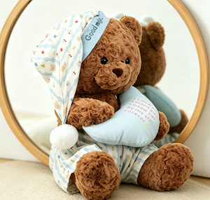 Oso de Peluche <span class=keywords><strong>Musical</strong></span> para Dormir, Juguete de Peluche Electrónico Personalizado, Oso de Peluche Marrón - Product Image 1