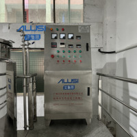 Agitateur Homogénéisateur Ailusi Puissant à Moteur AC pour la Production de Détergent Liquide, Shampoing et Gel Douche – Cuve de Mélange 500L en SUS304