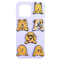 Siliconen Mobiele Telefoon Hoesje Met Gaten Diy Telefoon Hoesje Voor Iphone 16 Pro Telefoon Case Verstopping Charm Iphone Cover