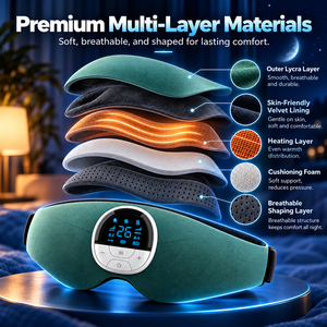 Máscara de Ojos para Dormir con Microcorriente, Diadema de Relajación, Recargable por USB, Ayuda para Dormir, para Descanso Nocturno y Viajes - Product Image 3