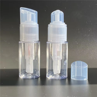 Échantillon gratuit atomiseur de shampoing sec transparent 120ml 80 ml distributeur de poudre de dépoussiérage en plastique pulvérisateur à pompe pour poudre de maquillage