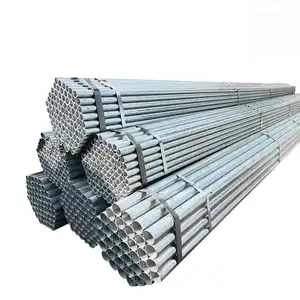 Soldadura eléctrica de andamio de acero recubierto de zinc a tubería de tubo de metal cuadrado st37 cr20 cr40 tubería galvanizada