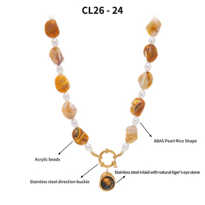 Collana Girocollo Vintage con Perle di Turchese e Conchiglie Naturali Placcata Oro 18K, Chiusura a T in Acciaio Inossidabile, Stile Bohemien - Product Image 5
