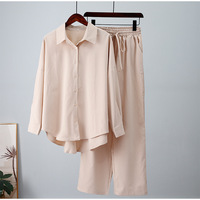 Nouvel Ensemble Chic Femme Style Européen et Américain : Chemise Plissée et Pantalon Large Été 2026