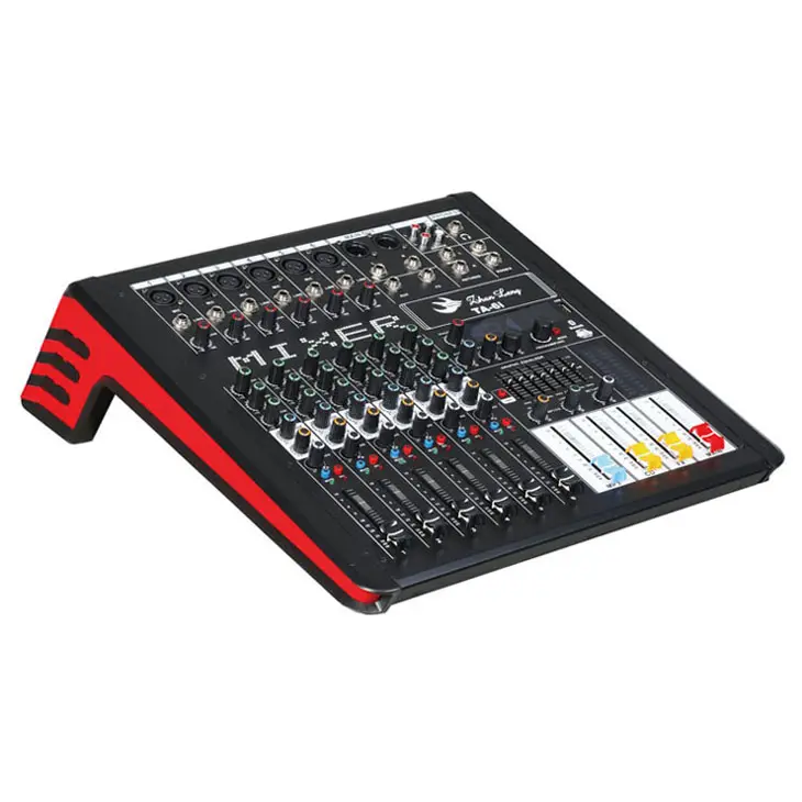 Nuovo prodotto music mixer karaoke 6-channel USB professional audio mixer console