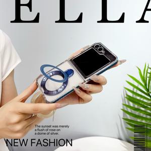 Estuche transparente magnético fuerte de nuevo diseño Estuche de carga inalámbrico magnético ForSamsung <span class=keywords><strong>Galaxy</strong></span> Z <span class=keywords><strong>Flip</strong></span> 6 - Product Image 2