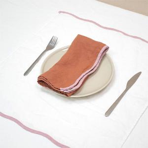 Toptan düğün masa örtüsü keten taraklı masa peçeteler pamuklu kumaş özel renk kenar kare 50*50cm peçete - Product Image 2