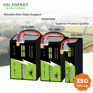 Batterie de drone GSL ENERGY Solid State 22,2V 6S 22000mAh 22Ah 350Wh/kg, pack de batteries lithium-ion pour la logistique aérienne et les relevés, 6S-22AH-3 - Product Image 2