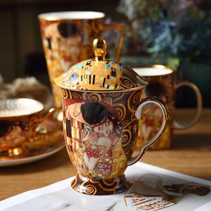 Mug à café rétro en céramique écologique de style moderne et romantique, petite tasse à thé de luxe pour la maison, cadeaux de mariage - Product Image 3