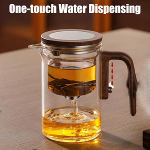 Hot Sale Stovetop Safe Blooming Loose <b>Tea</b> Glass Teapot Kettle Large Capacity Magnetic System Glass <b>Tea</b> Pot With Glass <b>Infuser</b> - Product Image 2