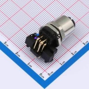 C12B-FAA-RM1-8-SH Circular (Cable) Connector Bent Lead Through Hole Connector M12 8P Female Right Angle - Product Image 2