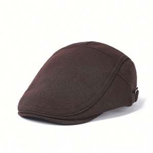 Boina Estilo Inglés Vintage Unisex, Gorra Plana Tipo Ivy para Adultos, Hombres y Mujeres, Estilo Literario Juvenil para Uso Casual o al Aire Libre - Product Image 3