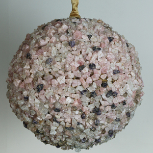 Lampadario a sospensione in cristallo fiammato con decorazioni in pietra, lampada a sospensione in <span class=keywords><strong>sale</strong></span> naturale Angora <span class=keywords><strong>per</strong></span> villa - Product Image 2