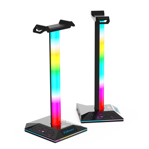 <span class=keywords><strong>Support</strong></span> <span class=keywords><strong>de</strong></span> <span class=keywords><strong>casque</strong></span> <span class=keywords><strong>de</strong></span> jeu lumineux avec fonction <span class=keywords><strong>de</strong></span> mémoire RGB, port USB 2.0, <span class=keywords><strong>audio</strong></span> 3,5 mm, contrôle tactile, <span class=keywords><strong>support</strong></span> <span class=keywords><strong>de</strong></span> <span class=keywords><strong>casque</strong></span> en plastique, vente chaude - Product Image 2