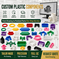 Pièces en plastique moulées par injection sur mesure, ligne de production interne, composants moulés, inspection de la qualité, fabricant