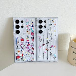Fleurs Feuilles Clair Housse Souple pour Samsung S25 S24 FE S24 Ultra S22 S23 Ultra Plus A15 A25 A35 A54 A34 A24 A14 A53 <span class=keywords><strong>A33</strong></span> <span class=keywords><strong>A23</strong></span> - Product Image 4