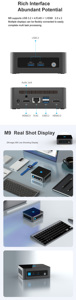 Zkmagic Mini PC i5 I7 12TH 13TH Generation Windows11 Linux M9PRO 256GB SSD M.2 SSD 1TB Dual HDMI2.0 WiFi 6 Computadora de escritorio - Product Image 6