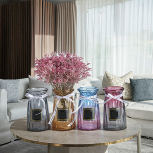 <span class=keywords><strong>Design</strong></span> contemporaneo di vetro moderno con cilindro trasparente di lusso personalizzato per ornamenti per feste nuziali - Product Image 1