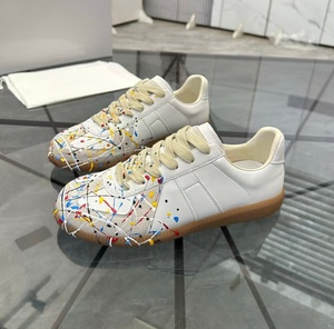 Zapatillas de Entrenamiento Clásicas con Diseño de Salpicaduras de Pintura, Zapatillas Casuales de Cuero, Unisex, Graffiti de Moda, Zapatillas Bajas Pintadas a Mano - Product Image 1