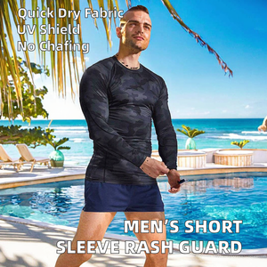 Camiseta de Manga Larga de Alta Calidad y Ecológica para Hombre, Protección UV, Secado Rápido, Anti-Rozaduras, Tejido de Poliéster/Nailon para Deportes - Product Image 2