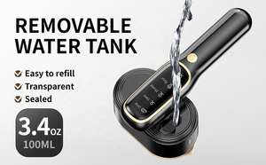 Pancerka เตารีดไอน้ำมือถือ1000W หน้าจอ LCD ไฟฟ้า5สปีดปรับได้100มล. รีดผ้าแห้งและเปียกสำหรับการเดินทาง - Product Image 2