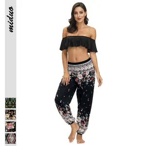 Pantalones bombachos de Yoga para mujer, bombachos informales sueltos de talla grande, venta al por mayor de Tailandia