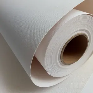 China Factory Supply Digital Printing Inkjet Canvas Roll Inkjet Polyester Katoenen Canvas