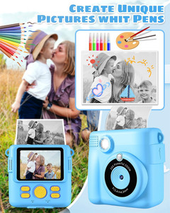 Großhandel DIY ABS-681 Kinder Sofortbildkamera mit Sofort-Farbdruckpapier Video Foto 1080P HD Kinder Sofortbildkamera - Product Image 6