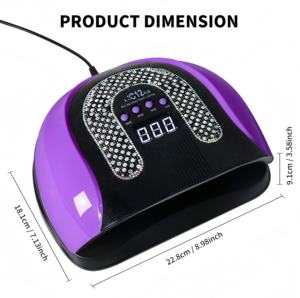 Lampe à ongles à induction à double lumière 57, nouvelle, à prix réduit, avec écran LCD, sécheuse à ongles en diamant - Product Image 2