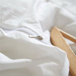 Ensemble de literie 3 pièces en microfibre unie avec pompons en polyester lavé, style <span class=keywords><strong>boule</strong></span> à franges, housse de couette douce et légère - Product Image 6