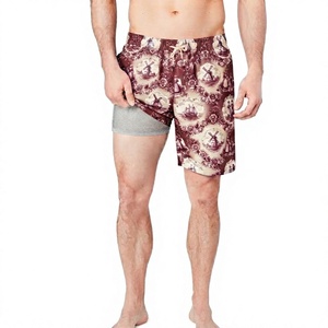 Men's 2 in 1 Shorts Inner Compression Fit Underwear Quick Dry Moisture Wicking Out <b>Layer</b> Martial Art Wear - Product Image 1