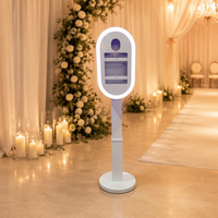Support élégant pour photomaton de mariage avec hauteur réglable pour iPad, kiosque à selfies, réception de mariage, photomaton