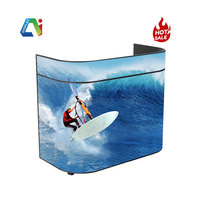 Écran LED portable en promotion, taille personnalisée, cabine DJ avec table LED, écran pour scène et bar, panneaux LED stylés
